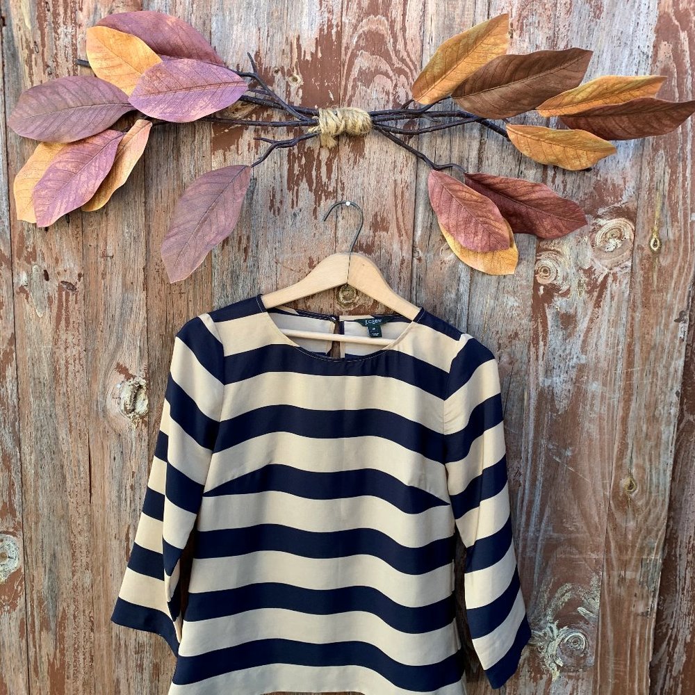 Ladies J. Crew Striped Blouse